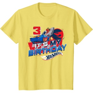 image:imageKids Hot Wheels Its My 3rd Birthday Dare to be Rad TShirtLemon Yellow