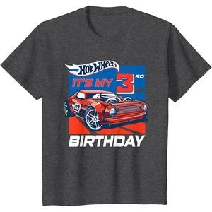 image:imageKids Hot Wheels Its My 3rd Birthday TShirtDark Heather Grey