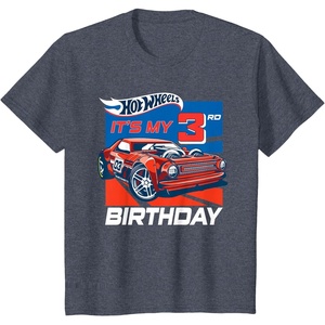 image:imageKids Hot Wheels Its My 3rd Birthday TShirtHeather Blue