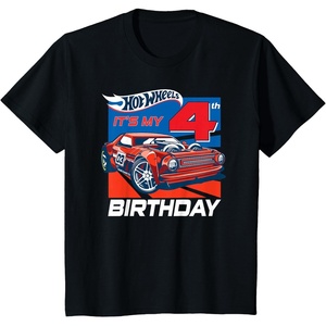 image:imageKids Hot Wheels Its My 4th Birthday TShirtBlack