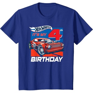 image:imageKids Hot Wheels Its My 4th Birthday TShirtRoyal Blue