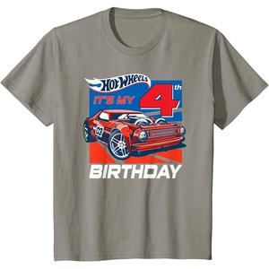 image:imageKids Hot Wheels Its My 4th Birthday TShirtSlate Grey