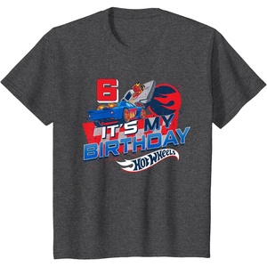 image:imageKids Hot Wheels Its My 6th Birthday Dare to be Rad TShirtDark Heather Grey