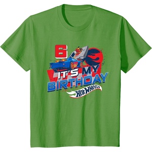 image:imageKids Hot Wheels Its My 6th Birthday Dare to be Rad TShirtGrass Green
