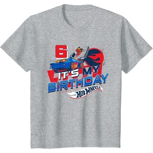 image:imageKids Hot Wheels Its My 6th Birthday Dare to be Rad TShirtHeather Grey
