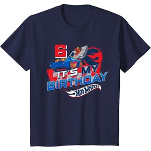 image:imageKids Hot Wheels Its My 6th Birthday Dare to be Rad TShirtNavy Blue