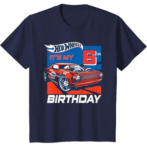 image:imageKids Hot Wheels Its My 6th Birthday TShirtNavy Blue