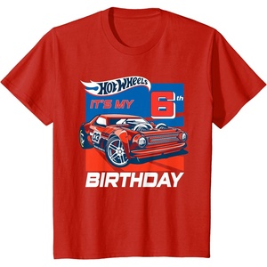 image:imageKids Hot Wheels Its My 6th Birthday TShirtRed