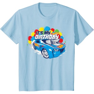 image:imageKids Hot Wheels Its My Birthday Balloons TShirtBaby Blue