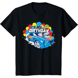 image:imageKids Hot Wheels Its My Birthday Balloons TShirtBlack