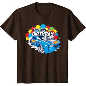 image:imageKids Hot Wheels Its My Birthday Balloons TShirtBrown