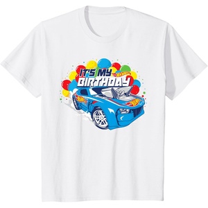 image:imageKids Hot Wheels Its My Birthday Balloons TShirtWhite