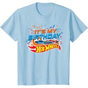 image:imageKids Hot Wheels Its My Birthday Confetti TShirtBaby Blue