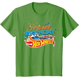 image:imageKids Hot Wheels Its My Birthday Confetti TShirtGrass Green