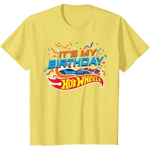 image:imageKids Hot Wheels Its My Birthday Confetti TShirtLemon Yellow