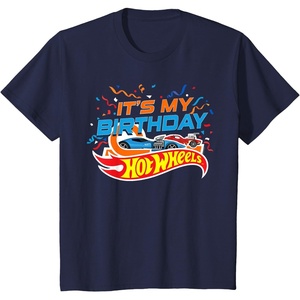 image:imageKids Hot Wheels Its My Birthday Confetti TShirtNavy Blue