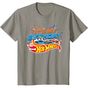 image:imageKids Hot Wheels Its My Birthday Confetti TShirtSlate Grey