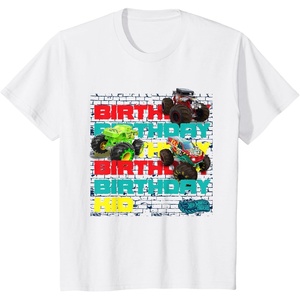 image:imageKids Hot Wheels Monster Trucks  Birthday Kid Crash Zone TShirtWhite