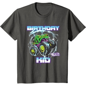 image:imageKids Hot Wheels Monster Trucks  Birthday Kid TShirtAsphalt Grey