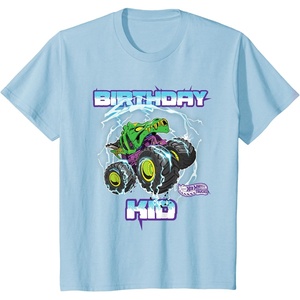 image:imageKids Hot Wheels Monster Trucks  Birthday Kid TShirtBaby Blue