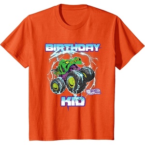 image:imageKids Hot Wheels Monster Trucks  Birthday Kid TShirtOrange