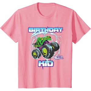 image:imageKids Hot Wheels Monster Trucks  Birthday Kid TShirtPink