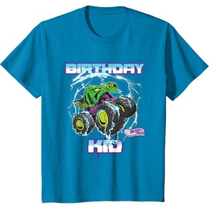 image:imageKids Hot Wheels Monster Trucks  Birthday Kid TShirtSapphire Blue