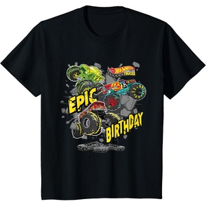 image:imageKids Hot Wheels Monster Trucks  Epic Birthday TShirtBlack