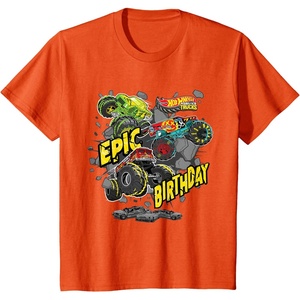 image:imageKids Hot Wheels Monster Trucks  Epic Birthday TShirtOrange