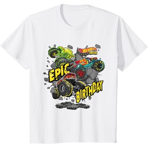 image:imageKids Hot Wheels Monster Trucks  Epic Birthday TShirtWhite
