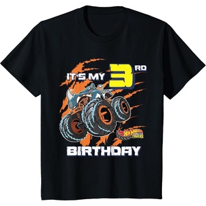 image:imageKids Hot Wheels Monster Trucks  Its My 3rd Birthday TShirtBlack