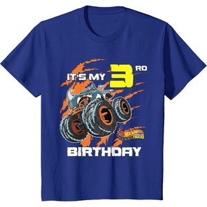 image:imageKids Hot Wheels Monster Trucks  Its My 3rd Birthday TShirtRoyal Blue