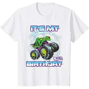 image:imageKids Hot Wheels Monster Trucks  Its My Birthday Epic Crushing TShirtWhite
