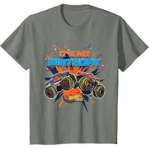 image:imageKids Hot Wheels Monster Trucks  Its My Birthday TShirtOlive Heather