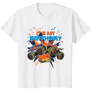 image:imageKids Hot Wheels Monster Trucks  Its My Birthday TShirtWhite