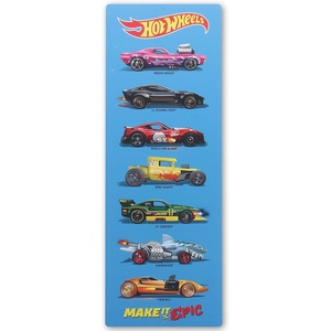 image:imageMattel Hot Wheels Green Shark Car Embossed Metal SignBlueRed
