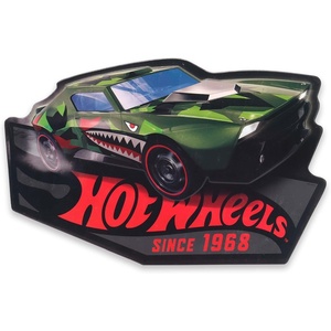 image:imageMattel Hot Wheels Green Shark Car Embossed Metal SignGreen