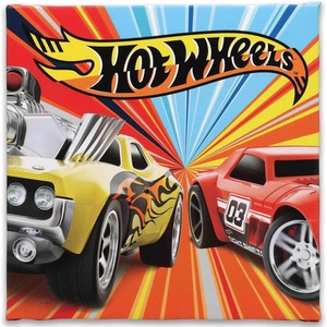 image:imageMattel Hot Wheels Red Car Gallery Wrapped Canvas Wall DecorRedBlue