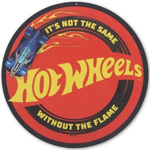 image:imageMattel Hot Wheels Red Muscle Car Since 1968 Embossed Metal SignRed