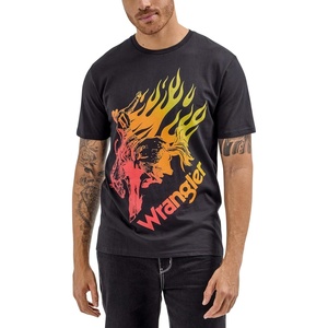 image:imageWrangler Mens X Hot Wheels Flaming Bronco TeeBlack