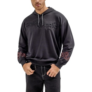 image:imageWrangler Mens X Hot Wheels Logo Flame HoodieBlack