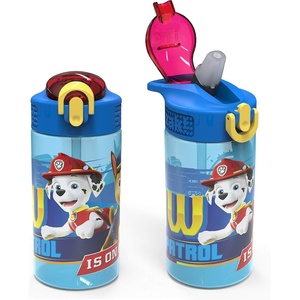 image:imageZak Designs Hot Wheels Sage 16oz LeakProof Straw Kids Water Bottle 2PackPaw Patrol Marshall Bottle 2pk