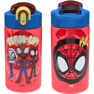 image:imageZak Designs Hot Wheels Sage 16oz LeakProof Straw Kids Water Bottle 2PackSpidey and His Amazing Friends 2pk