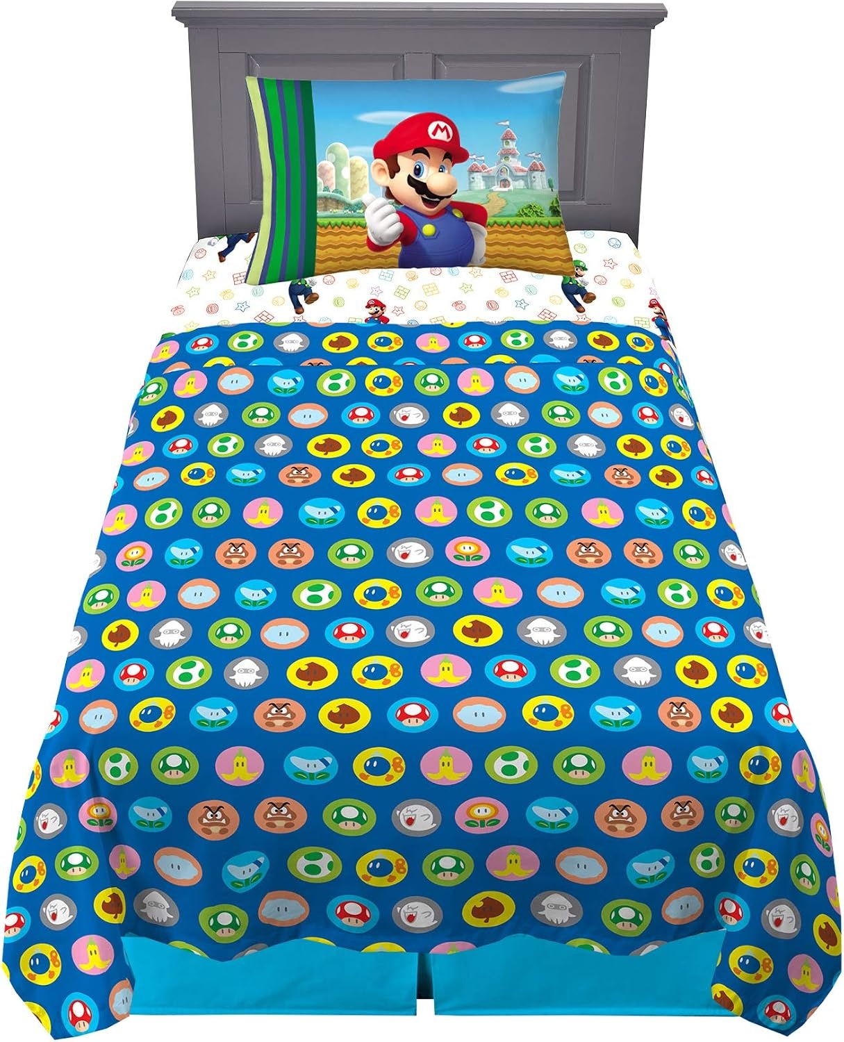image:imageFranco Kids Bedding Super Soft Sheet Set 4 Piece Full Size Hot WheelsMulticolored