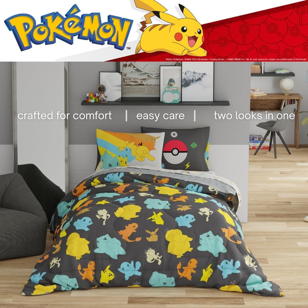 image:imageHot Wheels Girls Kids Bedding Super Soft Comforter and Sheet Set with Sham 5 Piece Twin Size Officially Licensed Product By FrancoPokemon Color Lines