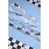 image:imageAlex and Ani Hot Wheels Bracelets  Moveable Enamel Charms Checkered Flag Motif Adjustable Stackable Designs Ideal Gift for WomenRacecar Toggle Charm Bracelet