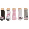 image:imageBarbie Womens Classic 5 Pack No Show Ankle SocksBlack Assorted