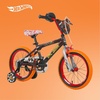 image:imageDynacraft Hot Wheels BMX Bike for Boys 1218 Inch Kids Bike Ages 39 Rev Grip Handlebar Feature Red amp BlackBlack