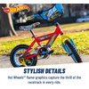 image:imageDynacraft Hot Wheels BMX Bike for Boys 1218 Inch Kids Bike Ages 39 Rev Grip Handlebar Feature Red amp BlackRedBlue