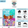 image:imageFranco Kids Bedding Super Soft Micro Raschel Throw 46 in x 60 in Hot WheelsPaw Patrol Girls